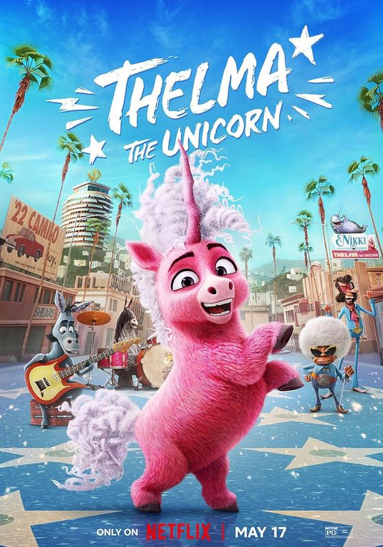 Thelma the Unicorn ยูนิคอร์นน้อยเทลม่า (2024) NETFLIX พากย์ไทย                Thelma the Unicorn ยูนิคอร์นน้อยเทลม่า (2024) NETFLIX พากย์ไทย เรื่องราว เทลมาเป็นม้าธรรมดาที่ฝันอยากเป็นยูนิคอร์น และด้วยโอกาสเล็กๆ น้อยๆ และโชคชะตาสีชมพูระยิบระยับ ความฝันของเธอก็เป็นจริง! ทันใดนั้น เทลมาก็กลายเป็นยูนิคอร์นและกลายเป็นที่ฮือฮาไปทั่ว